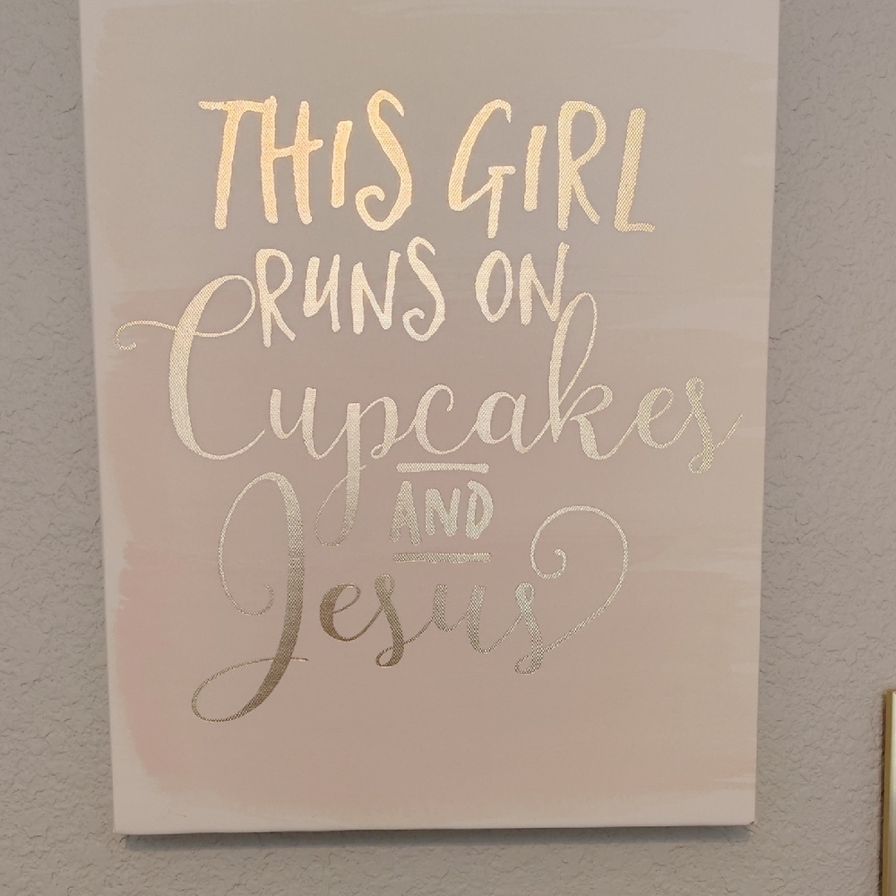 Pink And Gold Wall Art